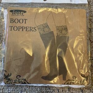 VINTAGE 80s-90s Women Lace Boot Toppers Costume Cuffs Socks SexyLeg Feminine New